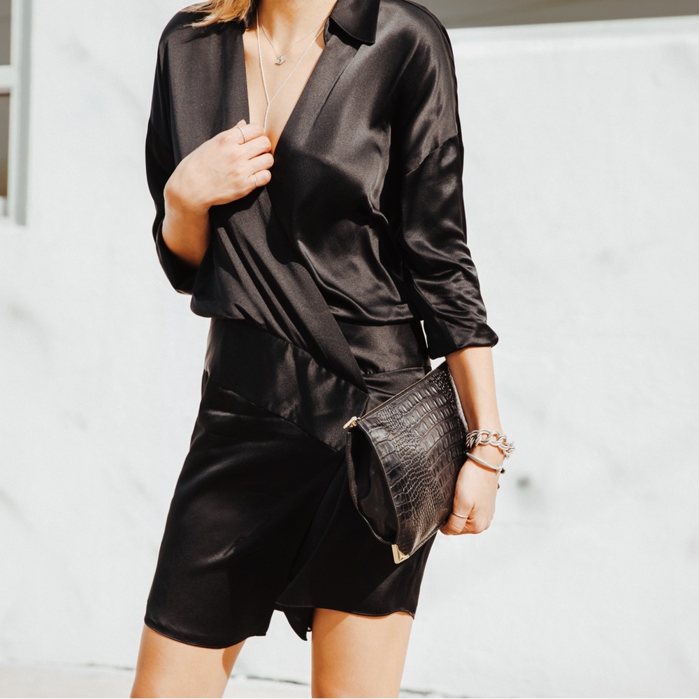 MASON 100% SILK DRESS - Picture 3 of 8